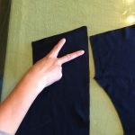 2-2 伸び止めテープ貼る