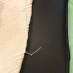 3-4 ダーツ止まり付近で玉結び