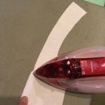 3-1　伸び止めテープを貼る