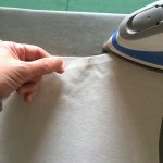 4-1 伸び止めテープを貼る