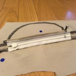 7-2 ポケット布を前中心側に縫い付ける